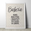 Babcia jest wyjątkowa - Plakat w ramie Babcia jest wyjątkowa - Plakat w ramie