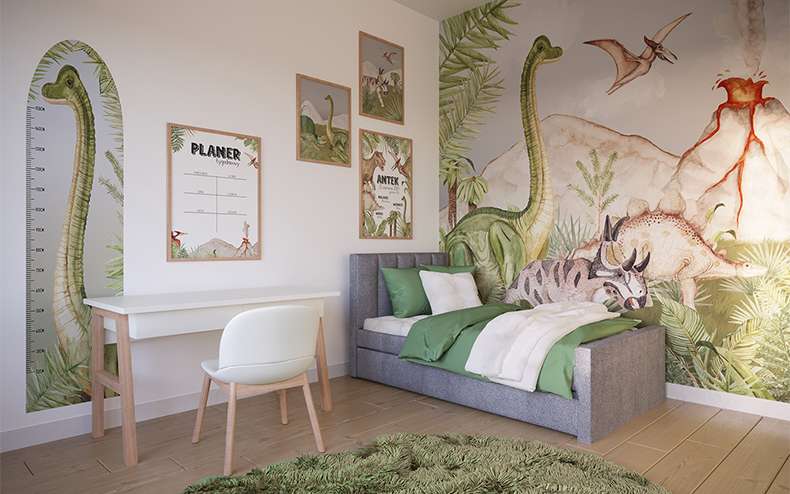 kolekcja dekoracji dinozaurów